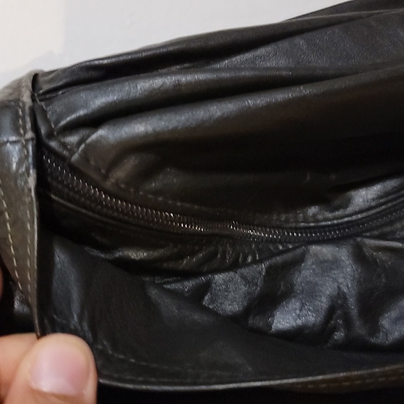 COMINT genuine leather black jacket size 11/12 - Picture 7 of 12